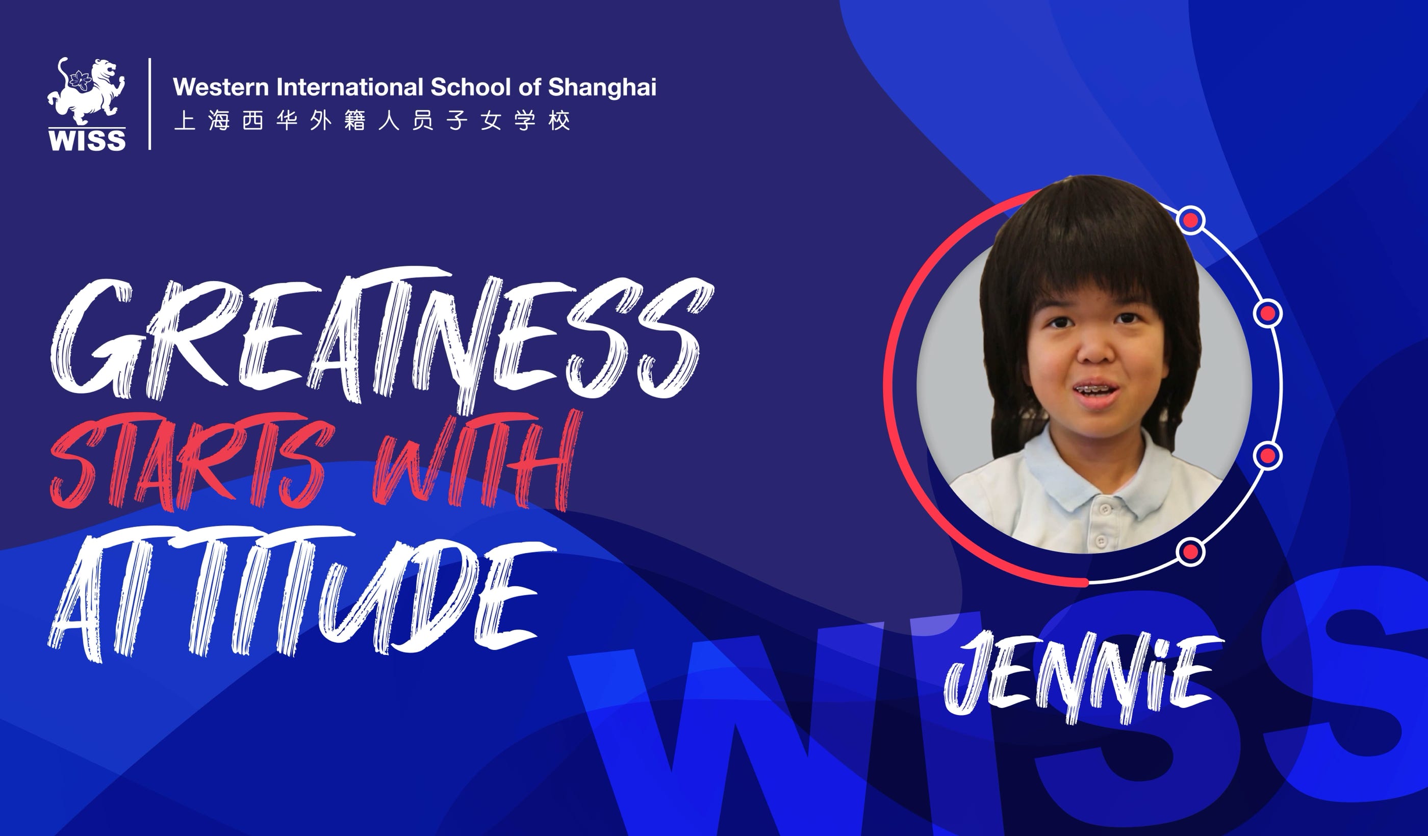 This week, we are proud to present Jennie, a Grade 6 student at the Western International School of Shanghai, in our ongoing series "Greatness Starts With Attitude." For Jennie, greatness is synonymous with authenticity and generosity. She takes great pride in her artistic abilities and generously shares her creations with the world, inviting individuals to explore unique perspectives and embark on visual journeys through her imaginative artwork. By breaking free from limitations and embracing her creativity, Jennie embodies the essence of true greatness—a fusion of talent, compassion, and unwavering determination. Her paintings capture both vibrant beauty and intricate details, showcasing the depth of her artistic vision. Jennie's positive outlook and genuine passion for self-expression radiate through every brushstroke, illuminating her unwavering belief in art's ability to inspire and uplift others. Her creative pursuits serve as a beacon of inspiration in the artistic community, solidifying her status as a role model. Through her art, philanthropy, and dedication, Jennie exemplifies that true greatness transcends mere talent, emphasizing the significance of attitude and values in nurturing one's creative spirit. 